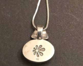 Marahlago Sterling Silver Larimar Earring, Bracelet and Necklace 