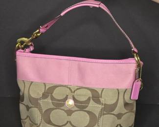 Coach Pink Monogram Bag