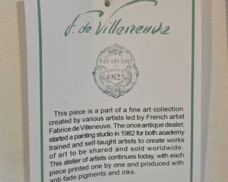 F De Villeneuve Canvas Print