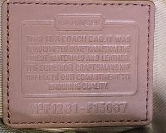 Coach Pink Monogram Bag