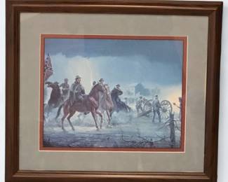 Morton Kunstler "Thunder in the Valley" framed Print