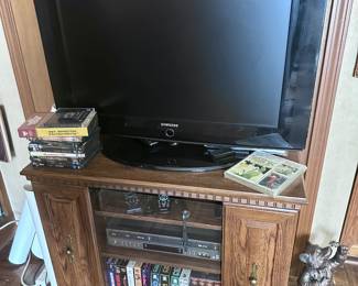 Entertainment stand & TV.