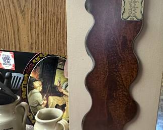 Metal wall art.