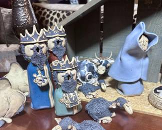 Bier Pottery Studio nativity set.