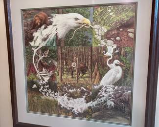 Bev Doolittle signed and numbered "Sacred Circle".