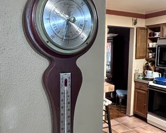 Thermometer barometer.