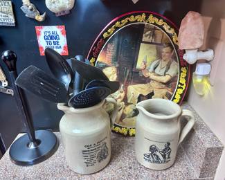 New stoneware pitchers.