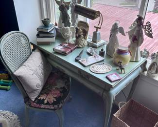 French style writing desk & chair.
