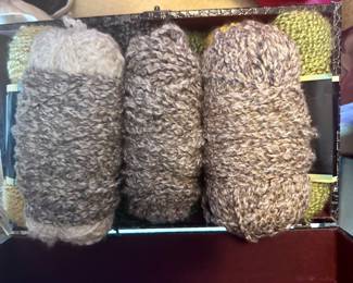 Many skeins of quality yarn.