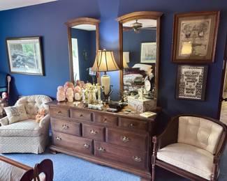 Ethan Allen mirrored dresser.