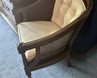 Vintage barrel back chair.