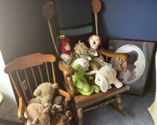 Ethan Allen child's rocker & adult rocker.