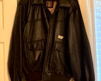 UPS leather bomber jacket