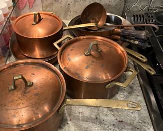Limited edition Revere ware copper cookware