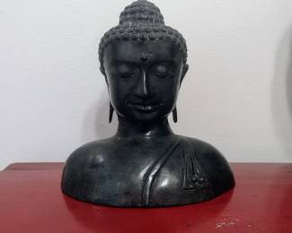 Large Bronze Buddha Bust