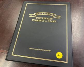 CONFEDERATE CURRENCY AND STAMP