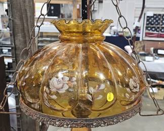 AMBER MELON GLASS LIGHT