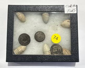 CIVIL WAR BULLETS AND OTHER ITEMS