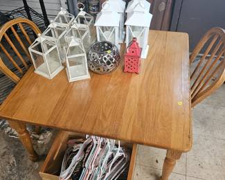 CHILDS TABLE AND CHAIRS
