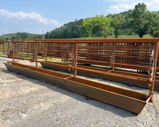 1 HD 24 FREESTANDING FENCELINE FEEDER TROUGH