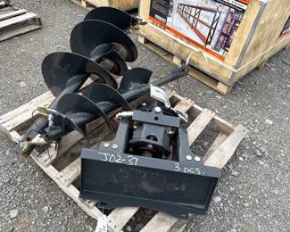 MINI SKID STEER AUGER WITH 2 BITS