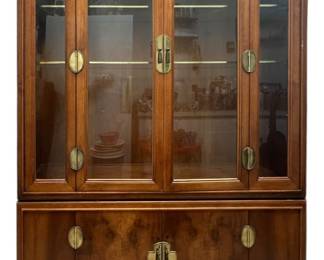 Lane Art Deco Style Display Cabinet Hutch