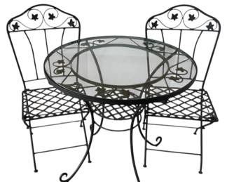Wrought Iron Patio Table Chairs