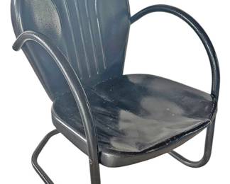 Shellback Metal Retro Outdoor Lawn Chair