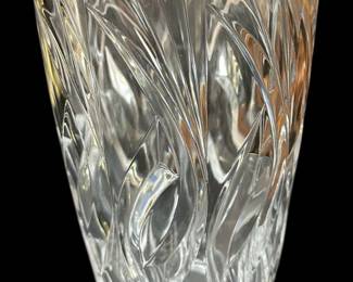 Heavy Crystal Glass Vase