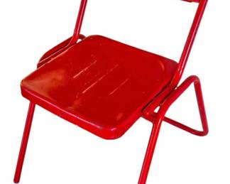 Disfruta CocaCola Red Metal Chair