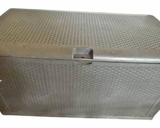Black Woven Plastic Deck Storage Box