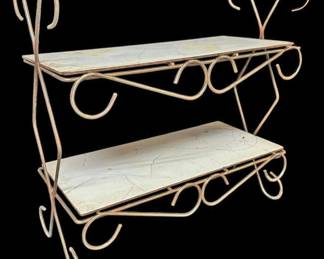 Mid Century Modern Wire Wall Shelf