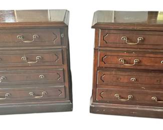Two Locking Solid Wood Short Dressers