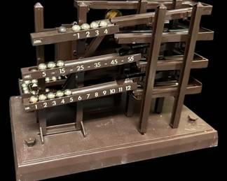 Vintage Time Machine Kinetic Ball Clock