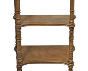 Vintage Spindle Wood Bookcase Etagere