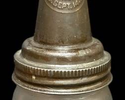Vintage Motor Oil Glass Jar Spout