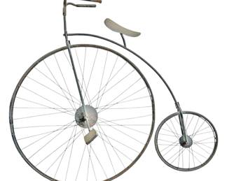 High Wheel Bicycle Wrought Iron Wall Art