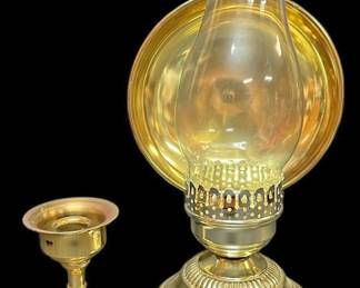 Two Vintage Brass Candleholders