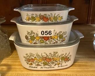 THREE SPICE OF LIFE CORNINGWARE DISHES