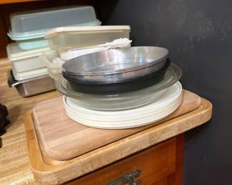 CUTTING BOARDS , TUPPERWARE,ETC