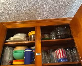 CONTENTS OF TOP TWO SHELVES