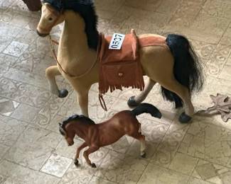TWO HORSE FIGURES