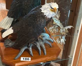 TWO EAGLE FIGURES