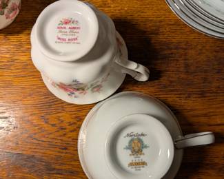 Royal Albert Moss Rose & Noritake Glencoe