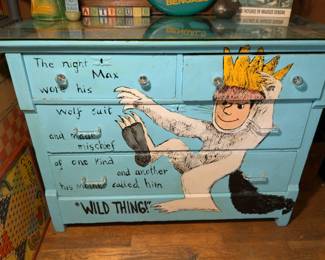 Where the Wild Things are hand painted Dresser