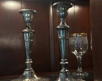 Sterling Silver Candlestick Holders