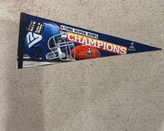 NY Giants Superbowl Champions Pennant