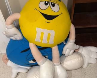 yellow M&M plush doll