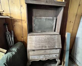 Antique secretary needs love - has all its parts