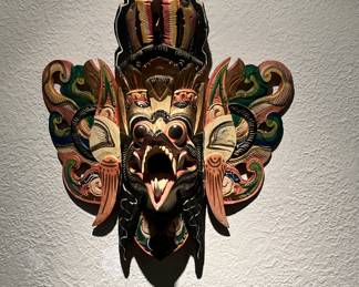 Wood carved mask